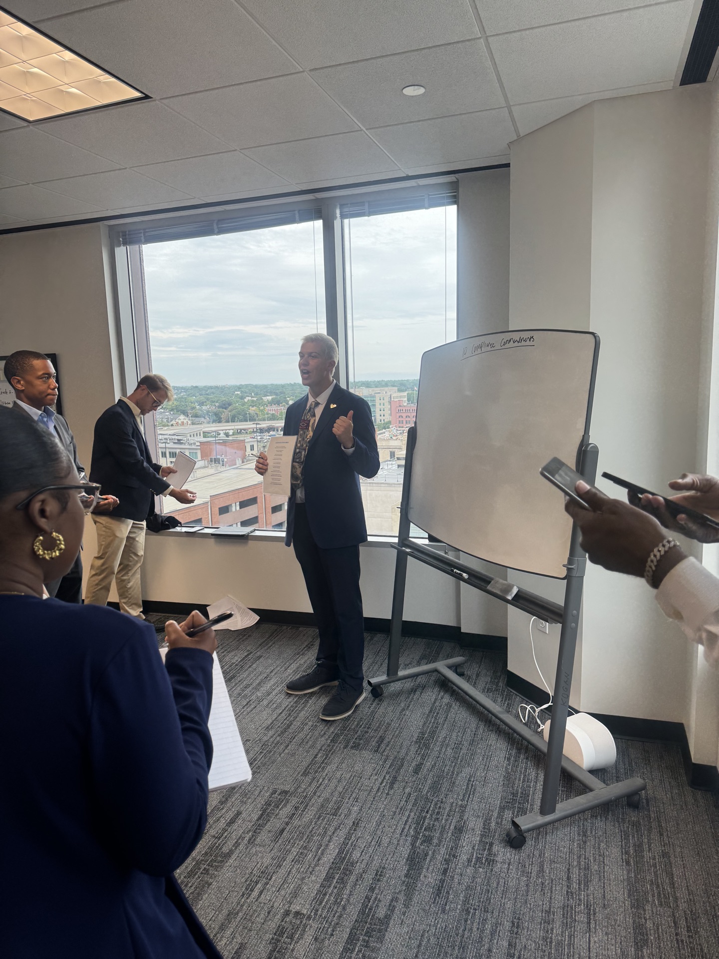 Tiber and Laurel team coaching session in Rochester office